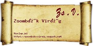 Zsombók Virág névjegykártya